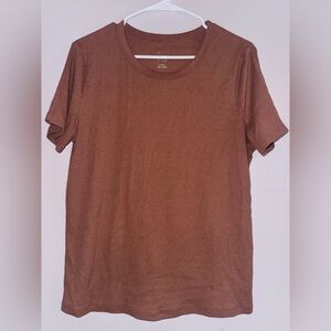 A New Day Rust Short Sleeve Top